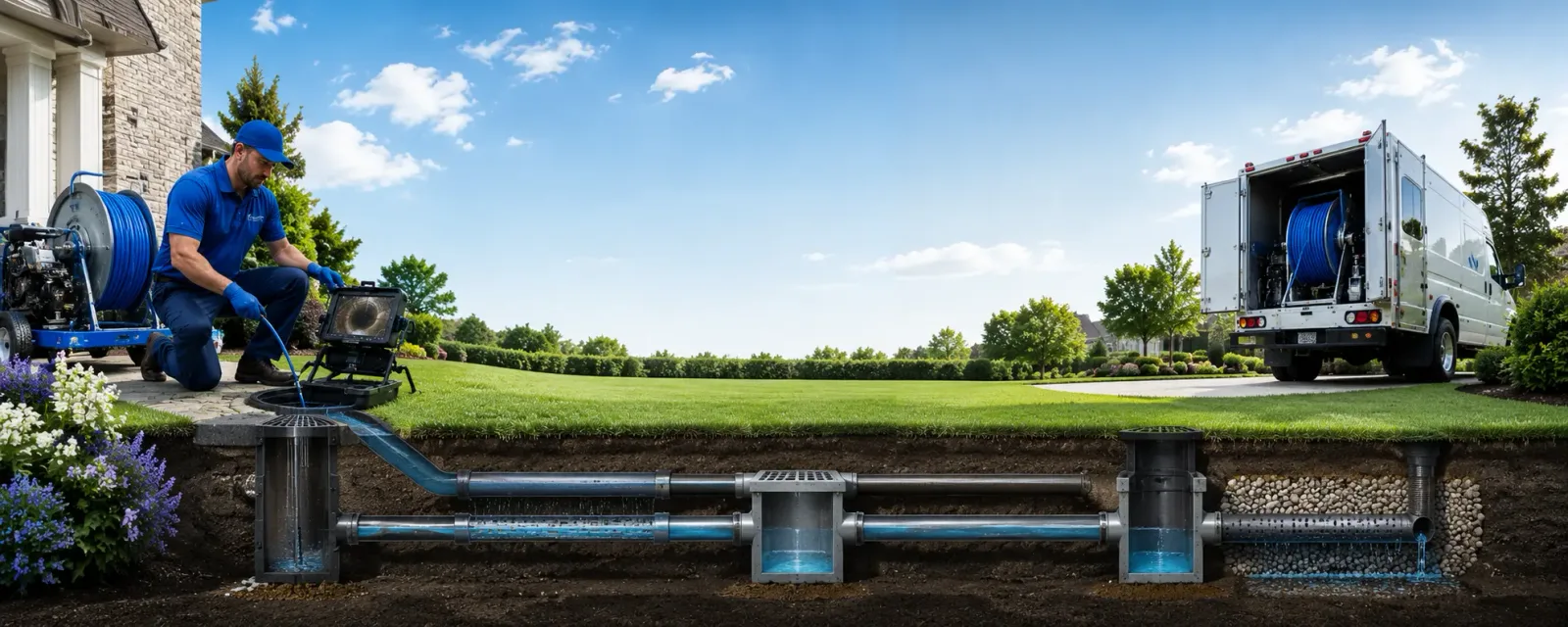Outdoor drain cleaning information for Leblanc, LA